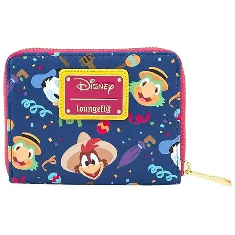 LOUNGEFLY THE THREE CABALLEROS SMALL ZIP WALLET