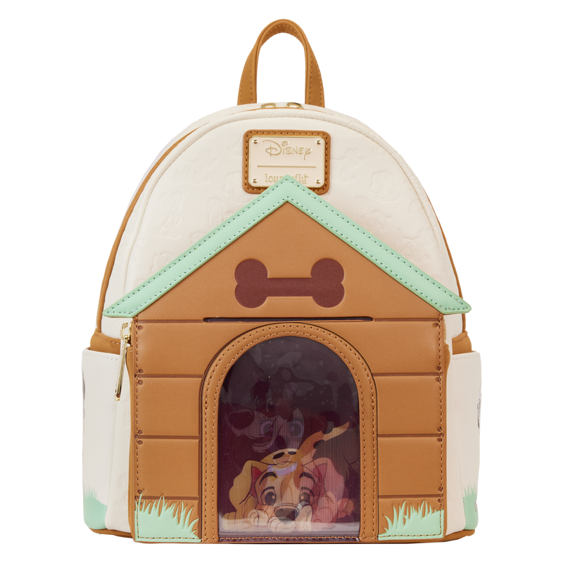 LOUNGEFLY DISNEY DOGS TRIPLE LENTICULAR BACKPACK