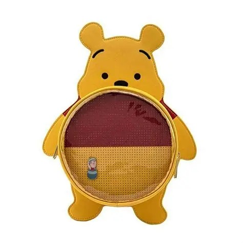 LOUNGEFLY WINNIE THE POOH PIN TRADER BACKPACK