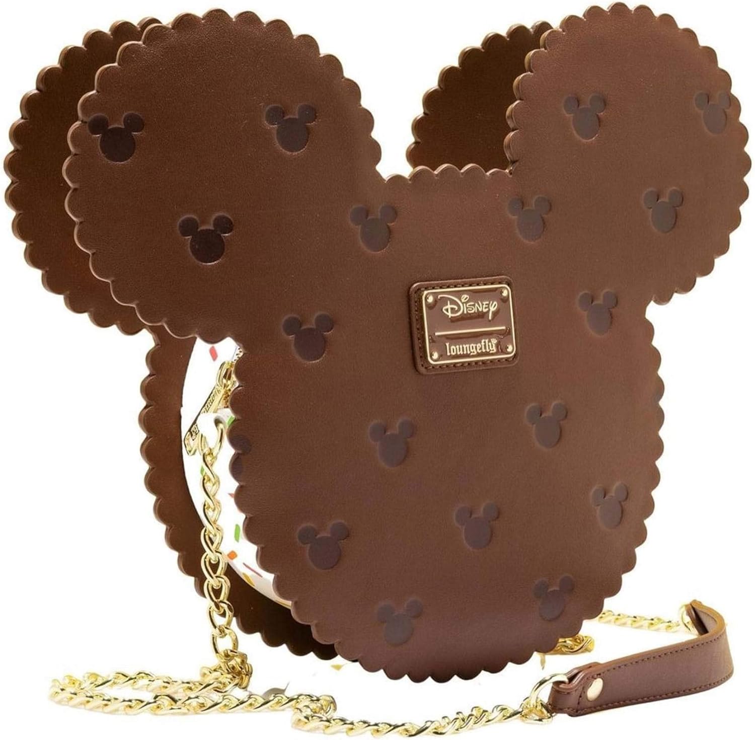 LOUNGEFLY MICKEY MOUSE ICE CREAM SANDWICH CROSS BODY BAG