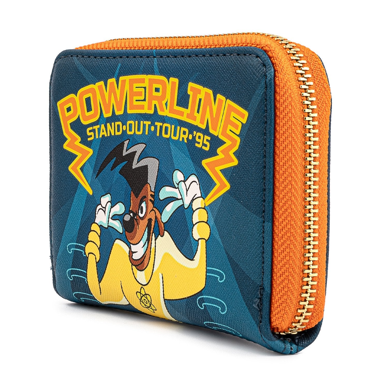 LOUNGEFLY GOOFY MOVIE POWERLINE ZIP WALLET