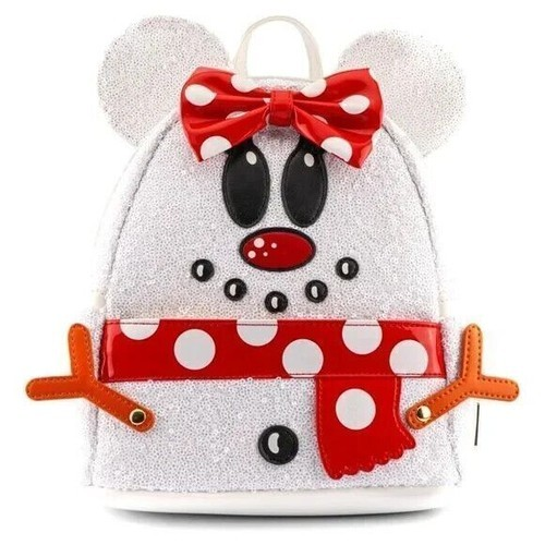 LOUNGEFLY DISNEY SNOWMAN MINNIE MOUSE COSPLAY BACKPACK