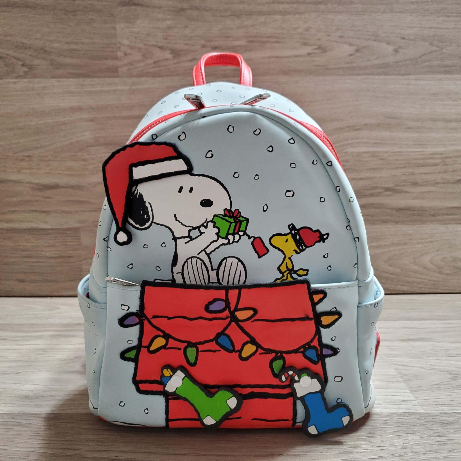LOUNGEFLY PEANUTS SNOOPY XMAS BACKPACK