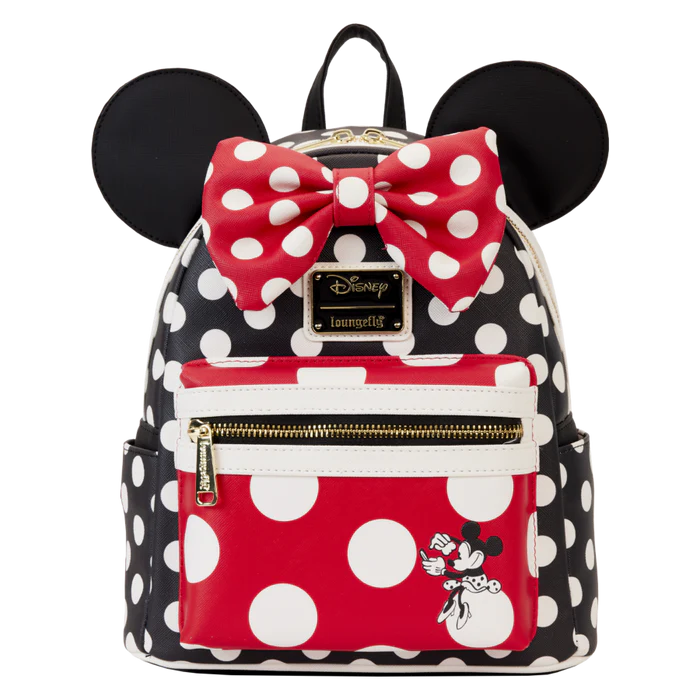 LOUNGEFLY MINNIE ROCKS DOTS BACKPACK