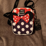 LOUNGEFLY DISNEY ROCK THE DOTS PASSPORT CROSSBODY BAG
