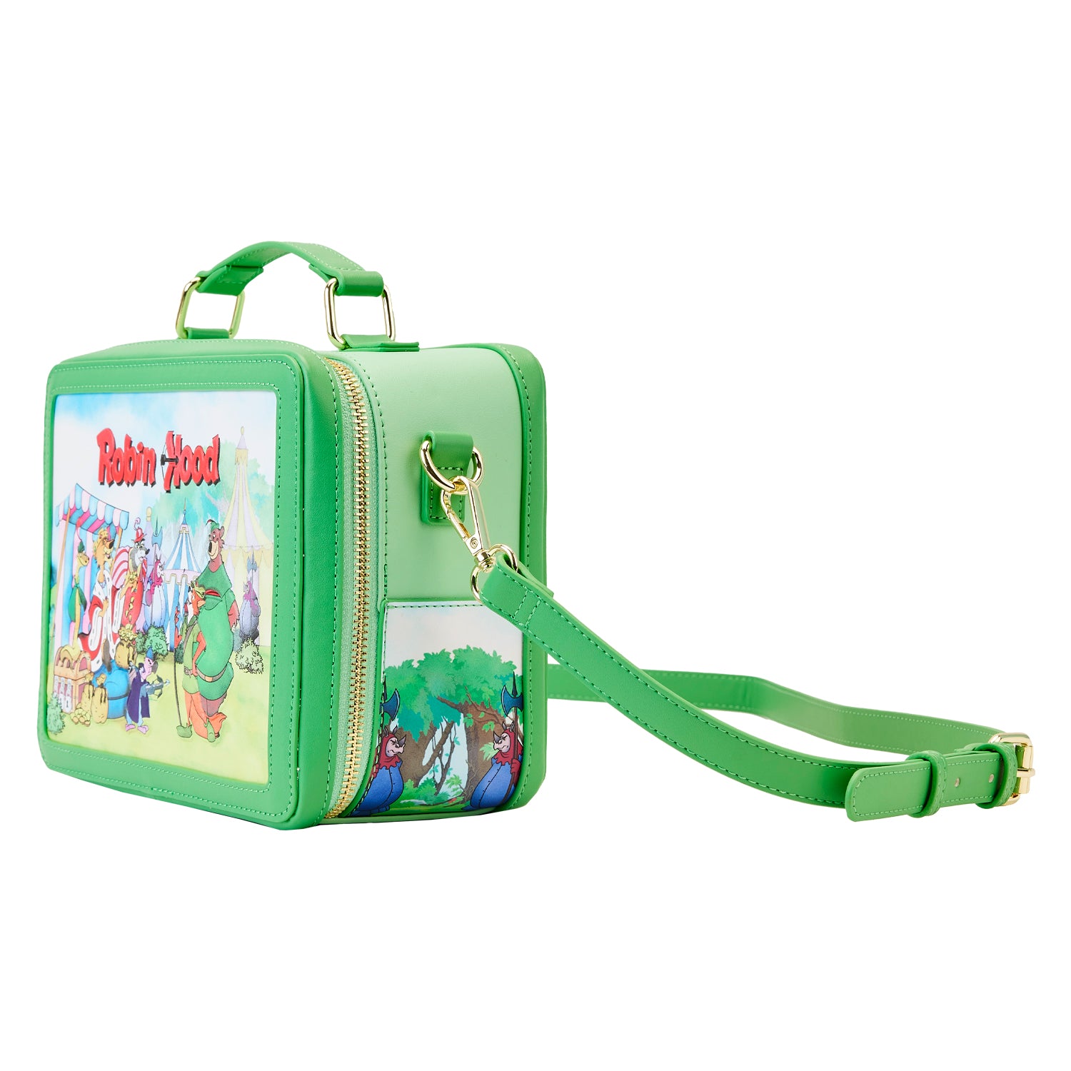 LOUNGEFLY ROBIN HOOD LUNCH BOX CROSS BODY BAG