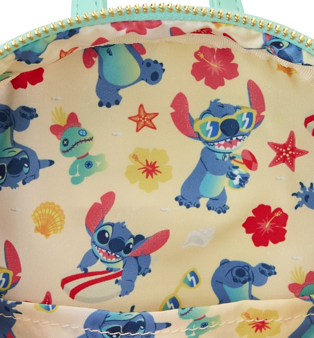 LOUNGEFLY STITCH SANDCASTLE BEACH SURPRISE MINI BACKPACK