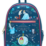 LOUNGEFLY CINDERELLA STORY BOOK MINI BACKPACK 