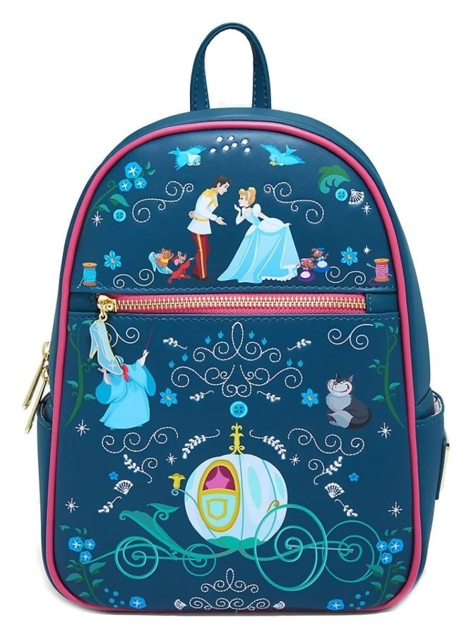 LOUNGEFLY CINDERELLA STORY BOOK MINI BACKPACK 