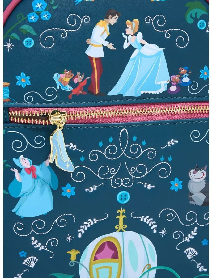 LOUNGEFLY CINDERELLA STORY BOOK MINI BACKPACK 