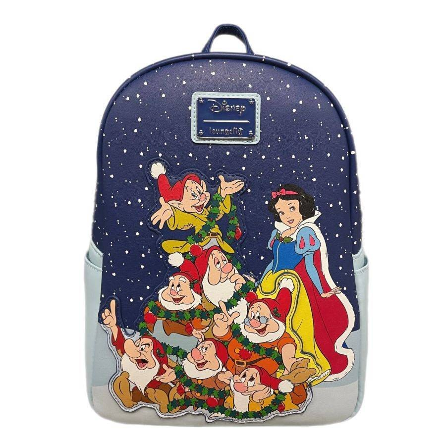 LOUNGEFLY SNOW WHITE SEVEN DWARFS CHRISTMAS BACKPACK