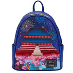 LOUNGEFLY MULAN CASTLE LIGHT UP MINI BACKPACK