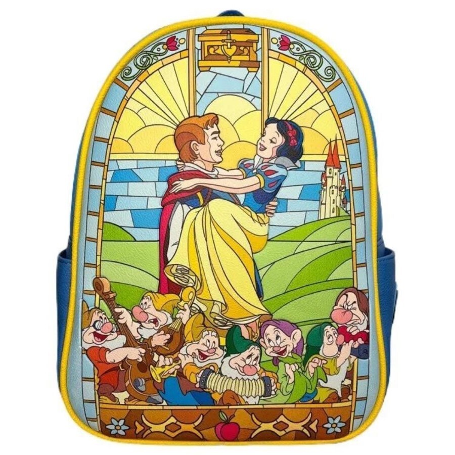 LOUNGEFLY SNOW WHITE STAINED GLASS MINI BACKPACK
