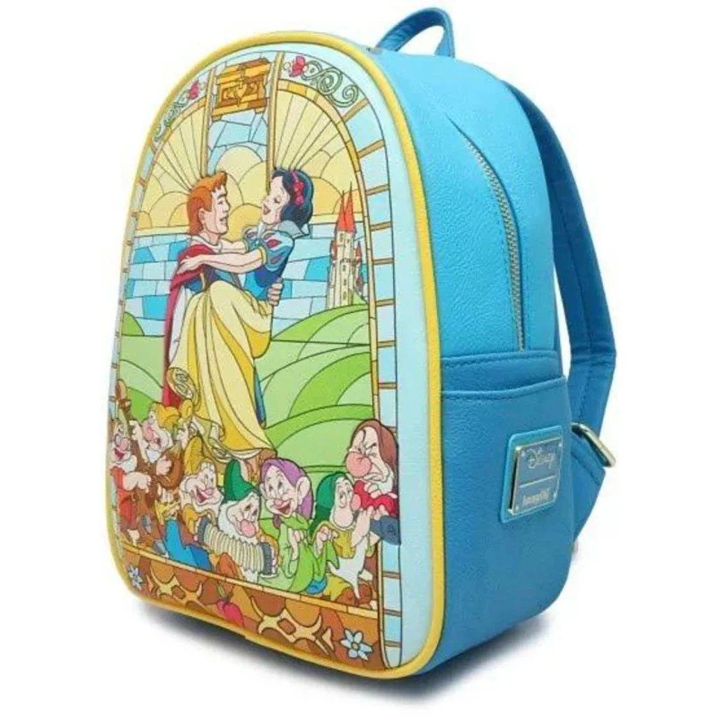 LOUNGEFLY SNOW WHITE STAINED GLASS MINI BACKPACK