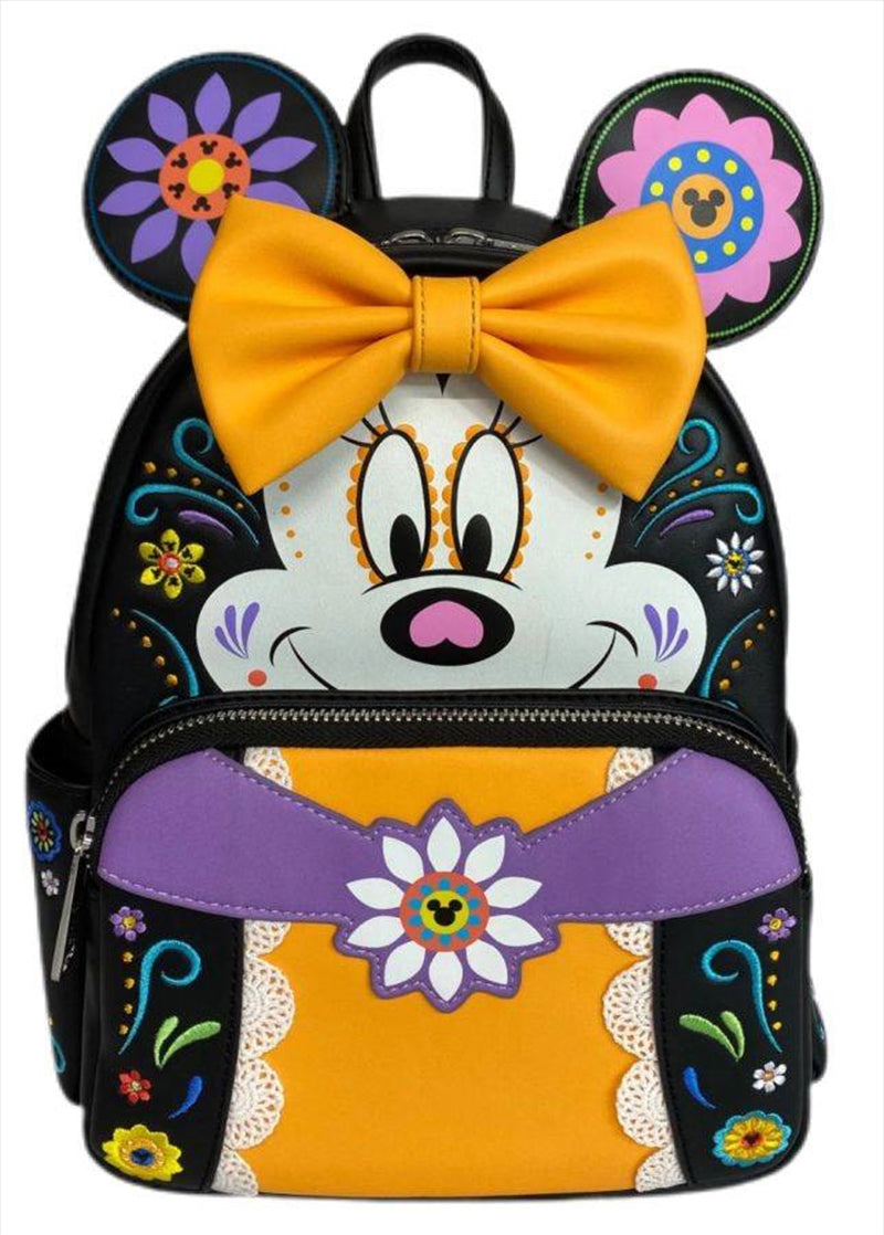 LOUNGEFLY MINNIE SUGAR SKULL MINI BACKPACK