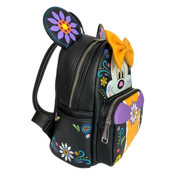 LOUNGEFLY MINNIE SUGAR SKULL MINI BACKPACK