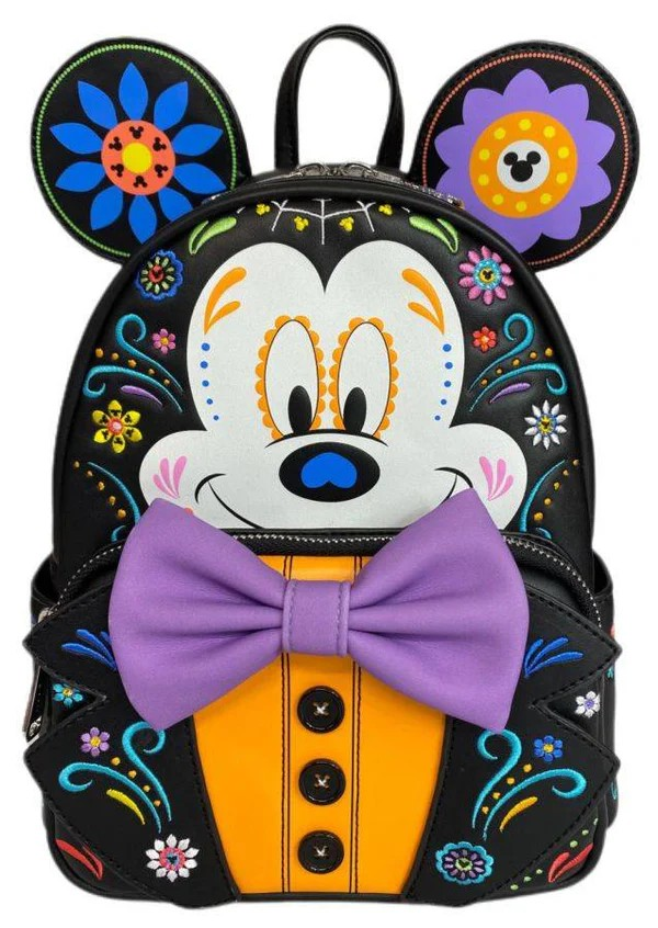 LOUNGEFLY MICKEY SUGAR SKULL BACKPACK