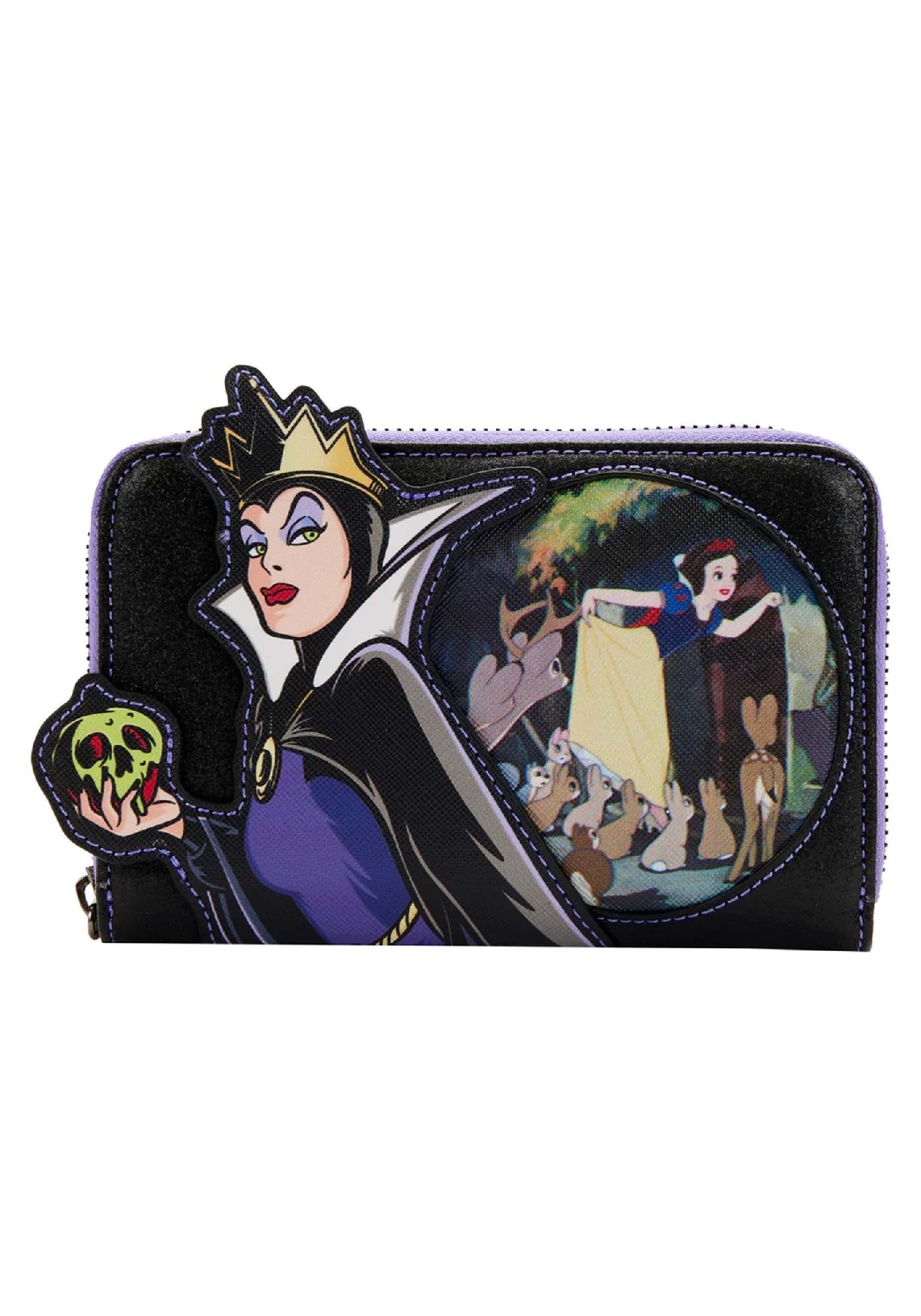 LOUNGEFLY VILLIANS EVIL QUEEN SCENE ZIP WALLET