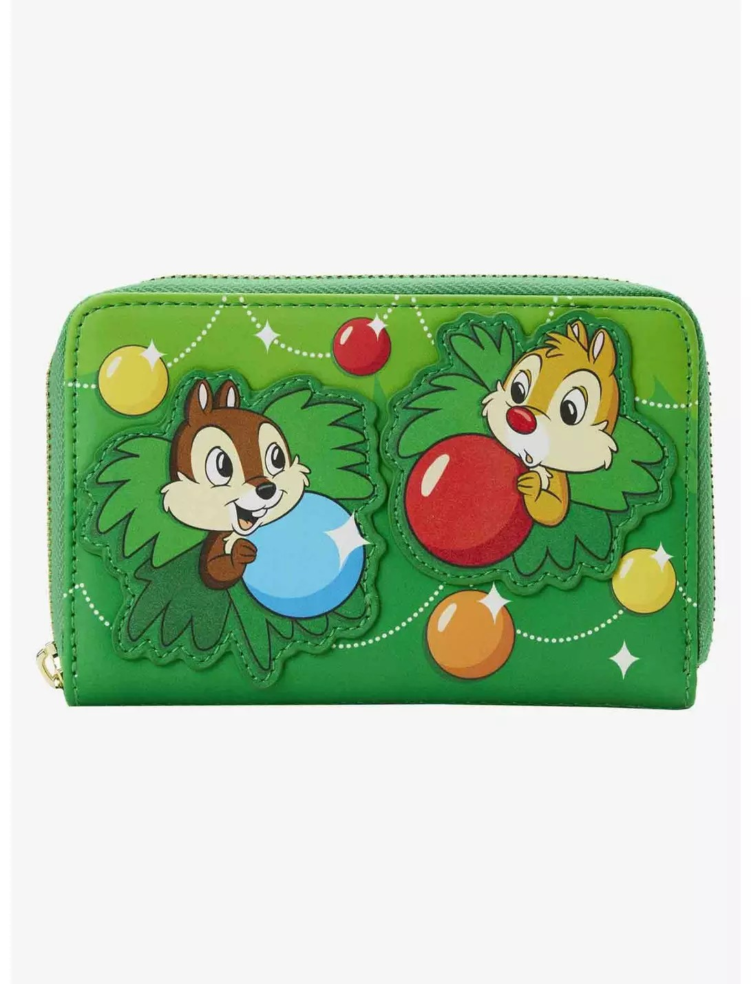 LOUNGEFLY CHIP AND DALE ORNAMENTS ZIP WALLET