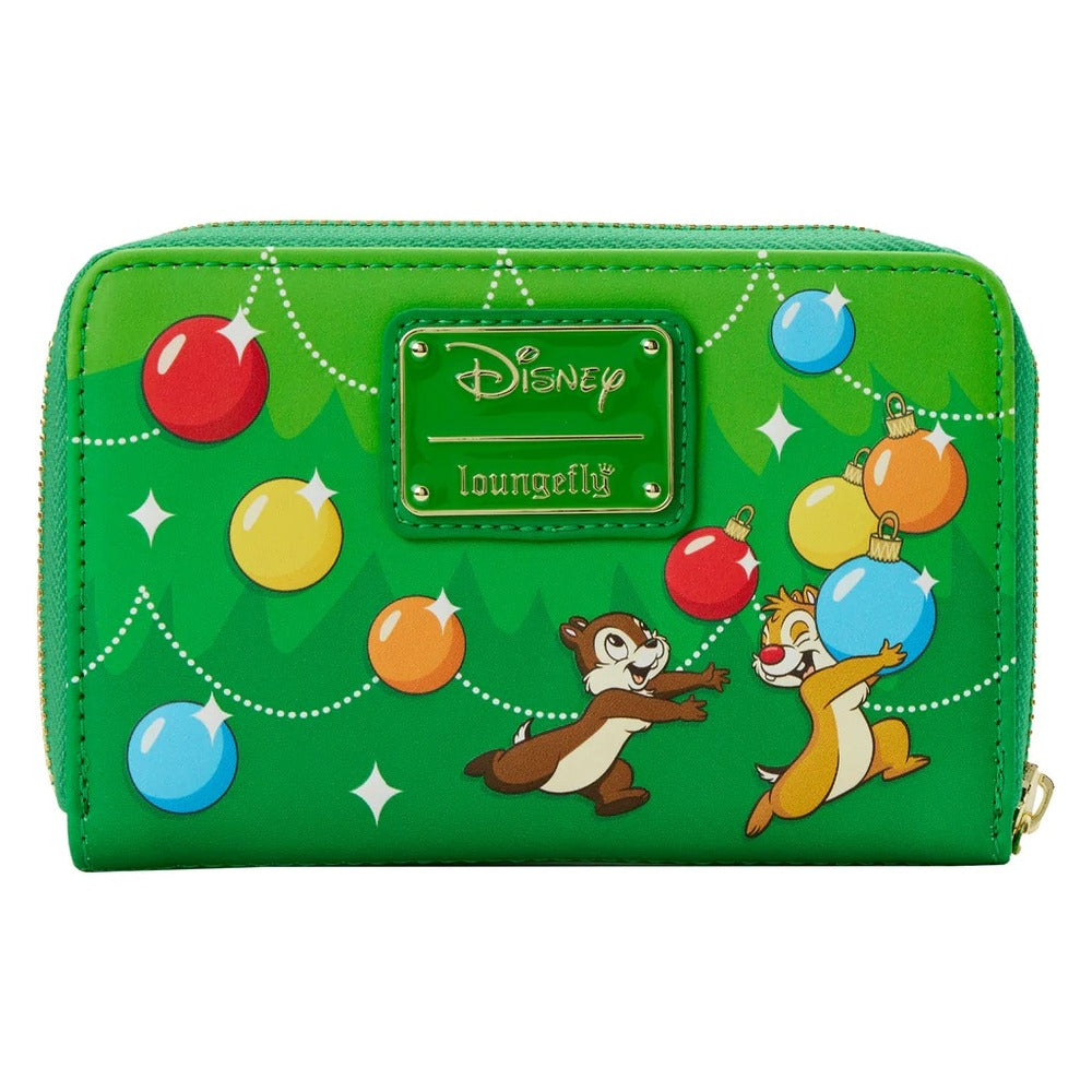LOUNGEFLY CHIP AND DALE ORNAMENTS ZIP WALLET