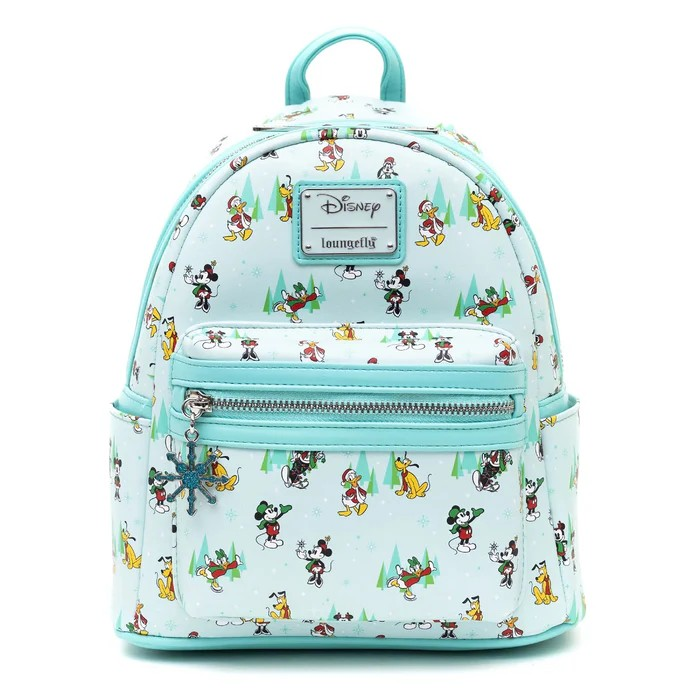 LOUNGEFLY SENSATIONAL 6 XMAS AOP BACKPACK