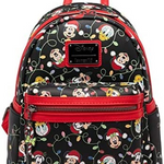 LOUNGEFLY MICKEY AND FRIENDS CHRISTMAS LIGHTS BACKPACK
