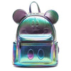 LOUNGEFLY MICKEY MOUSE RAINBOW OIL SLICK MINI BACKPACK