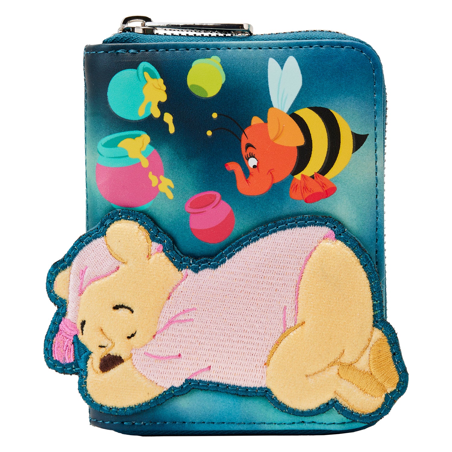 LOUNGEFLY WINNIE THE POOH HEFFA DREAMS GLOW IN THE DARK ZIP WALLET