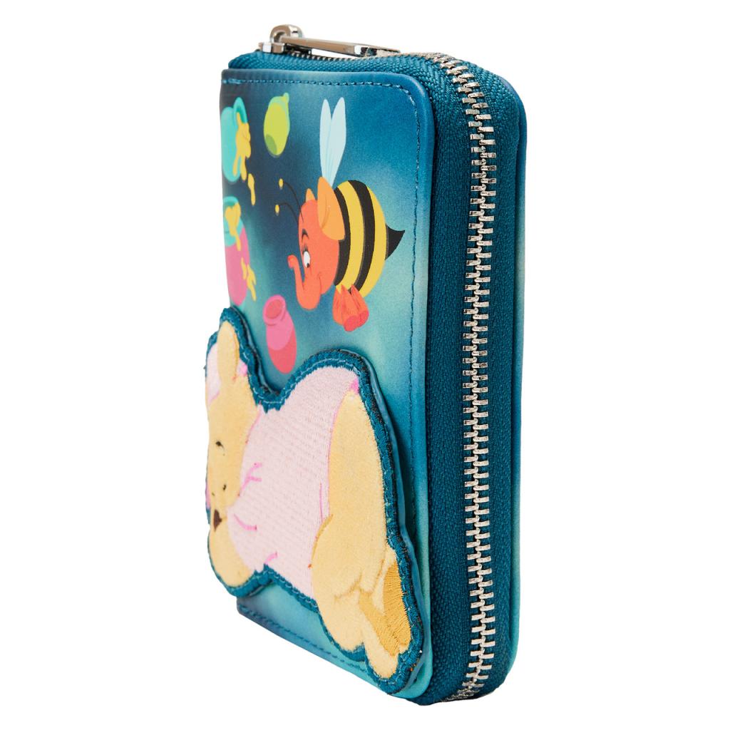LOUNGEFLY WINNIE THE POOH HEFFA DREAMS GLOW IN THE DARK ZIP WALLET