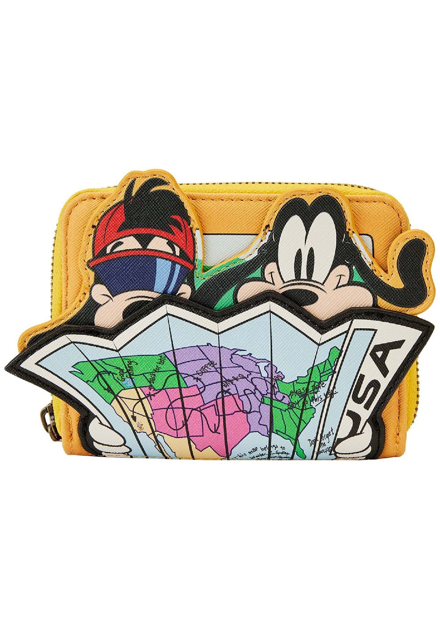 LOUNGEFLY GOOFY MOVIE ROAD TRIP ZIP WALLET