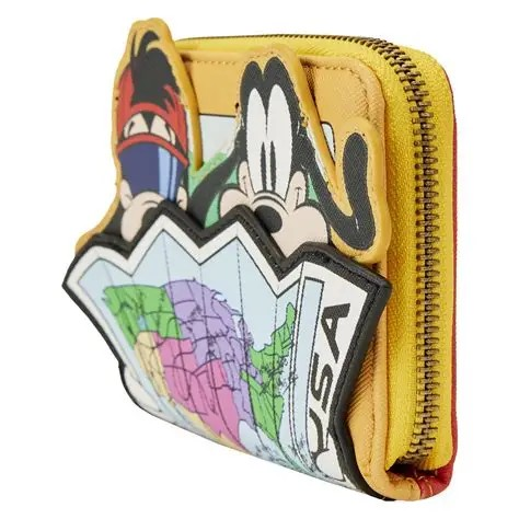 LOUNGEFLY GOOFY MOVIE ROAD TRIP ZIP WALLET
