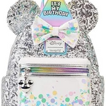 LOUNGEFLY MICKEY AND FRIENDS BIRTHDAY CELEBRATIONS MINI BACK PACK