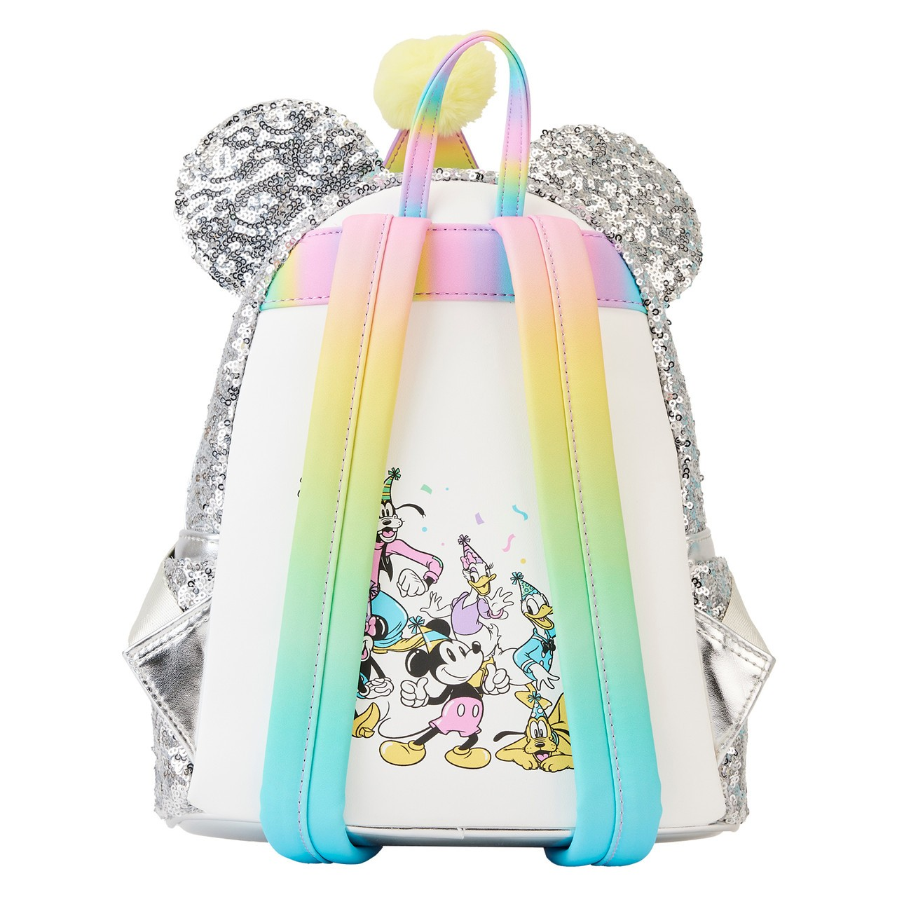 LOUNGEFLY MICKEY AND FRIENDS BIRTHDAY CELEBRATIONS MINI BACK PACK
