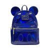 LOUNGEFLY MICKEY MOUSE BLUE OIL SLICK MINI BACKPACK
