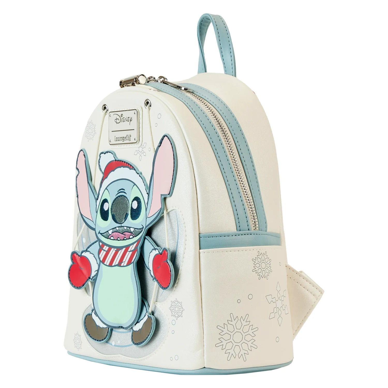 LOUNGEFLY STITCH SNOW ANGEL MINI BACKPACK