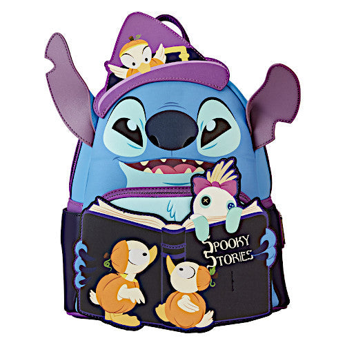 LOUNGEFLY STITCH SCARY STORIES GLOW IN THE DARK MINI BACKPACK