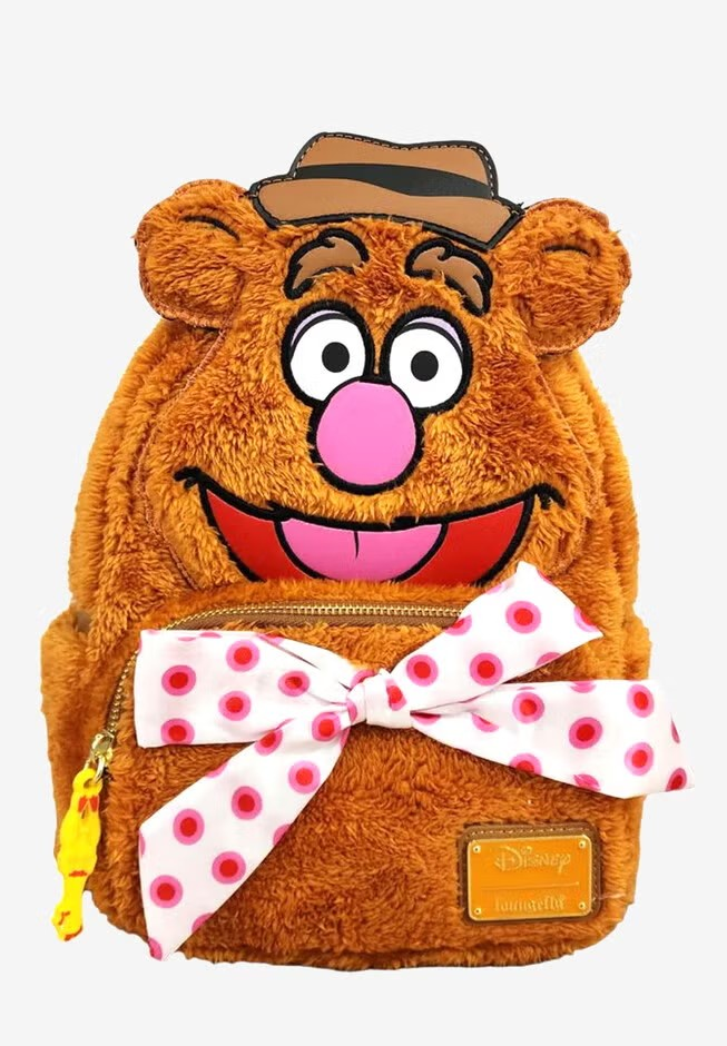 LOUNGEFLY MUPPETS FOZZIE BEAR BACKPACK