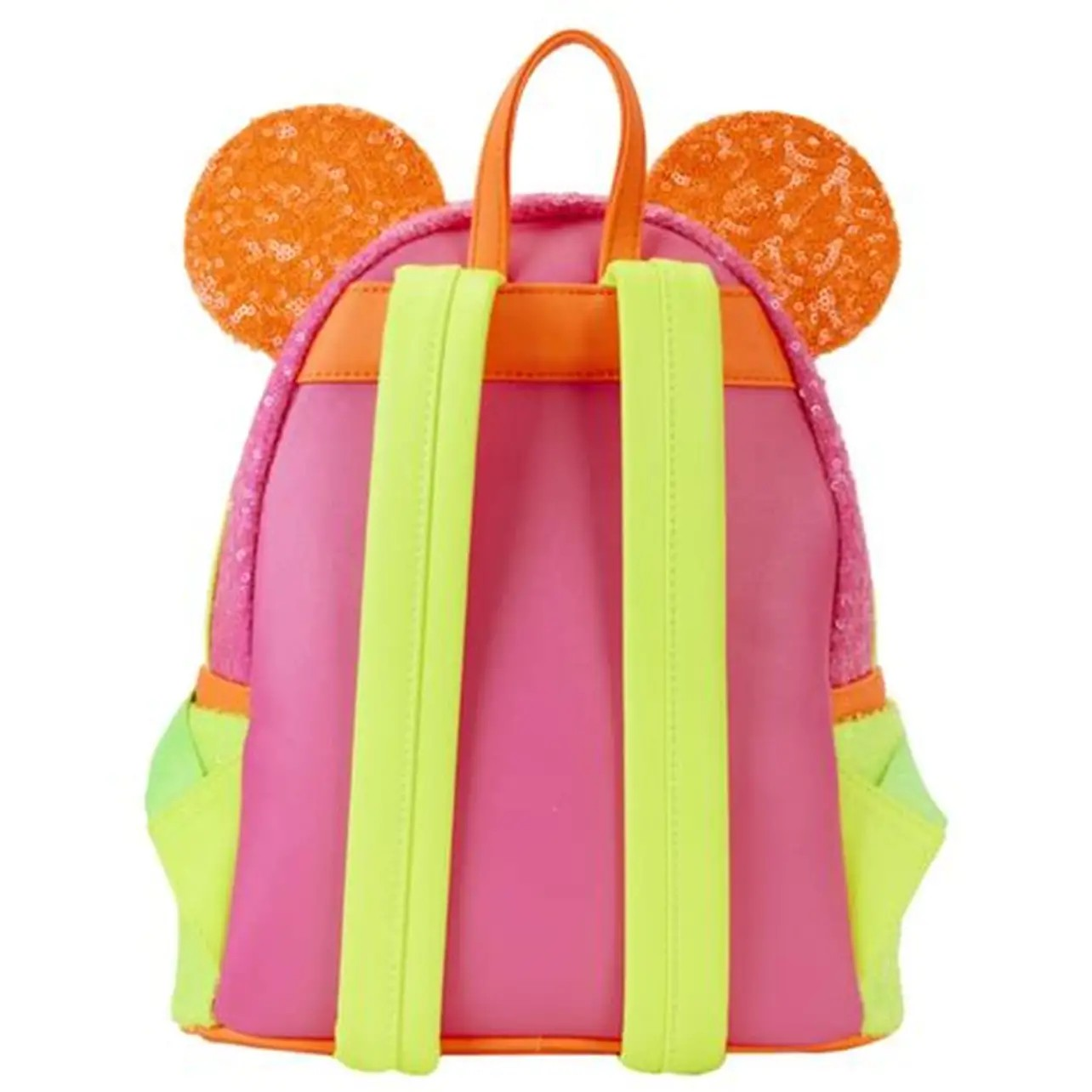 LOUNGEFLY NEON SEQUIN MINNIE MOUSE MINI BACK PACK