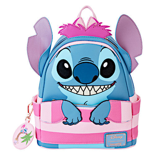 LOUNGEFLY STITCH CHESHIRE CAT GLOW IN THE DARK MINI BACKPACK
