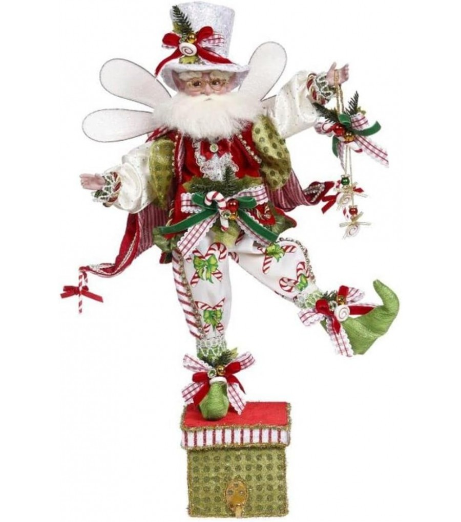 MARC ROBERTS CANDY CANE FAIRY STOCKING HOLDER