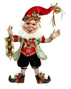 MARK ROBERTS MINGLE AND JINGLE ELF MEDIUM 