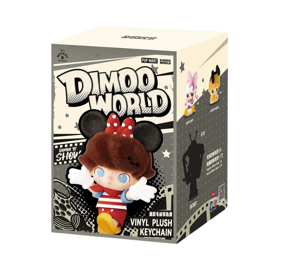 POPMART DIMOO WORLD DISNEY PLUSH KEYCHAIN BLIND BOX