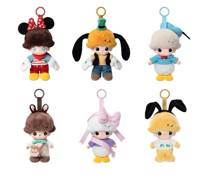 POPMART DIMOO WORLD DISNEY PLUSH KEYCHAIN BLIND BOX