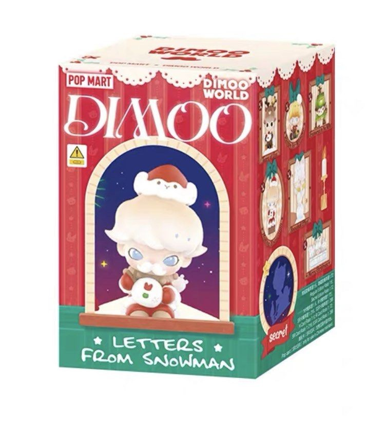 POPMART DIMOO LETTERS FROM SNOWMAN FIGURE BLIND BOX