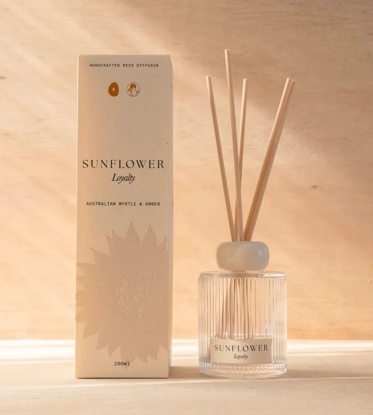SUNFLOWER LOYALTY AUSTRALIAN MYRTLE AND AMBER DIFFUSER