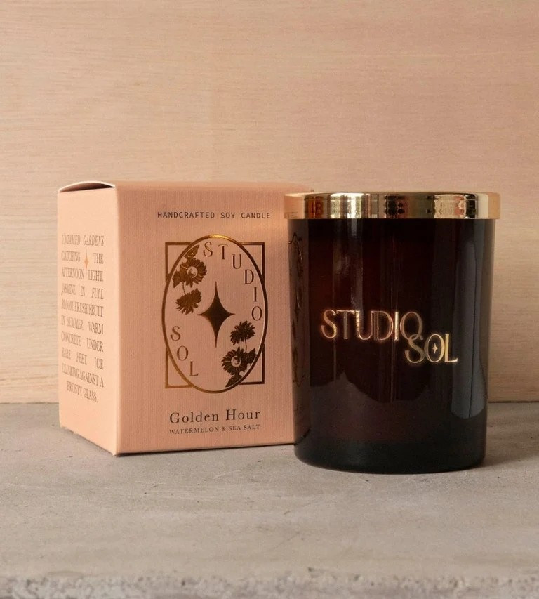 GOLDEN HOUR WATERMELON AND SEA SALT CANDLE 200GM