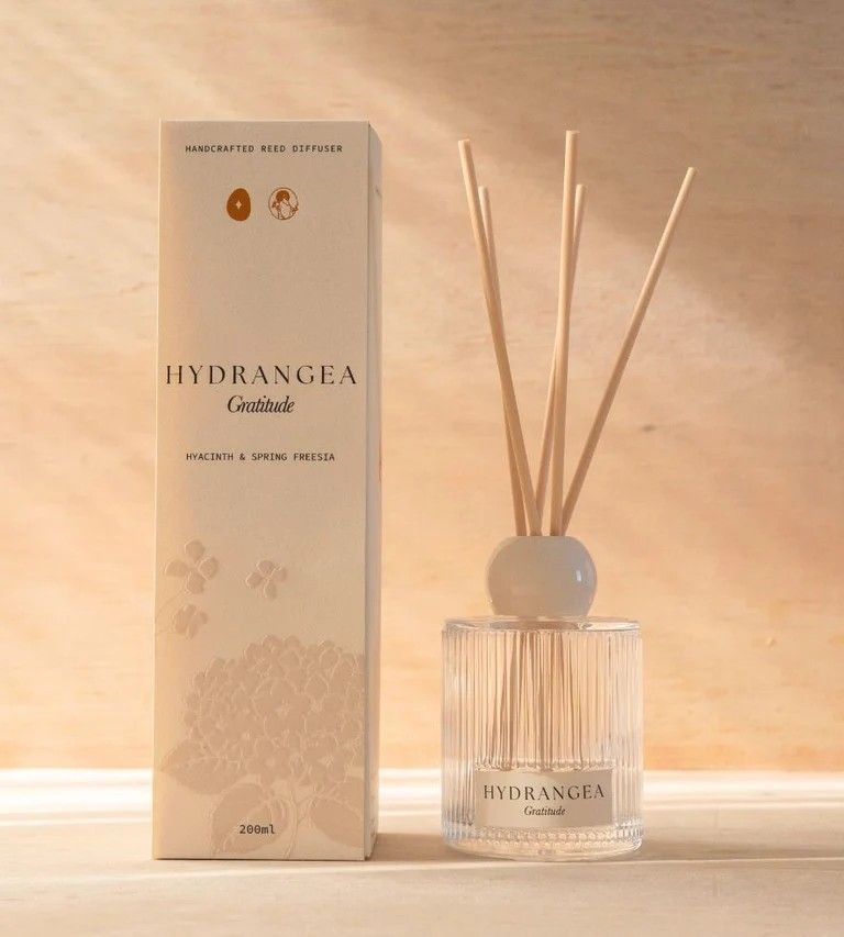 HYDRANGEA GRATITUDE HYACINTH AND SPRING FRIESIA REED DIFFUSER