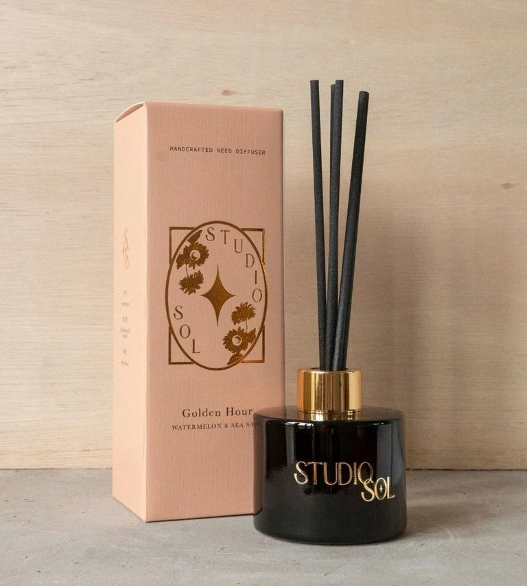 GOLDEN HOUR WATERMELON AND SEA SALT REED DIFFUSER 100ML