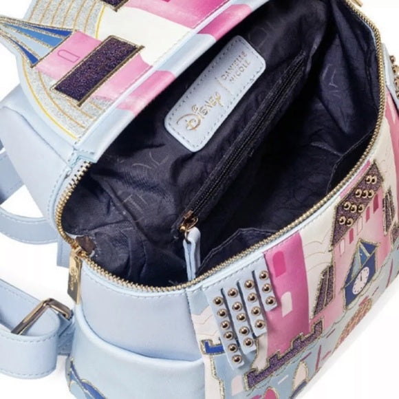 DANIELLE NICOLE SLEEPING BEAUTY CASTLE BACKPACK 