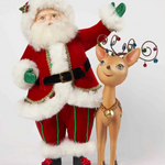KATHERINE COLLECTION SANTA WITH REINDEER